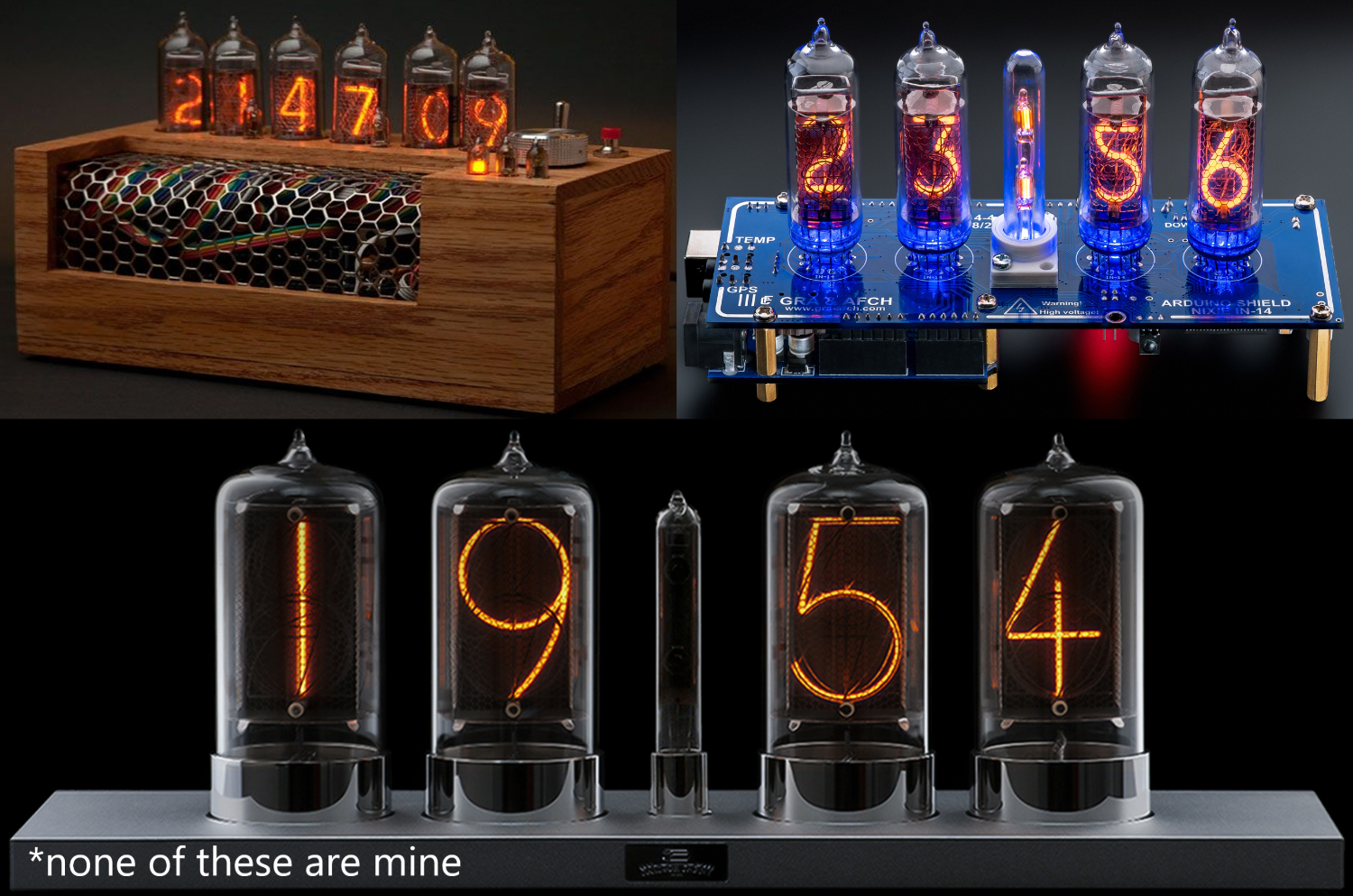 Clocks Home & Living Home Décor nixie tube clock kit,nixie tube clock