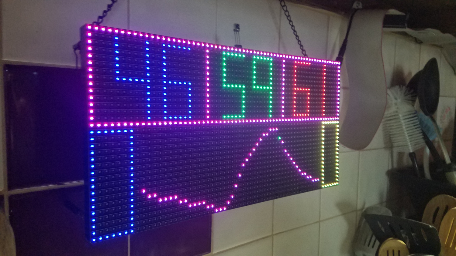 Raspberry Pi RGB LED Panel Weather Project