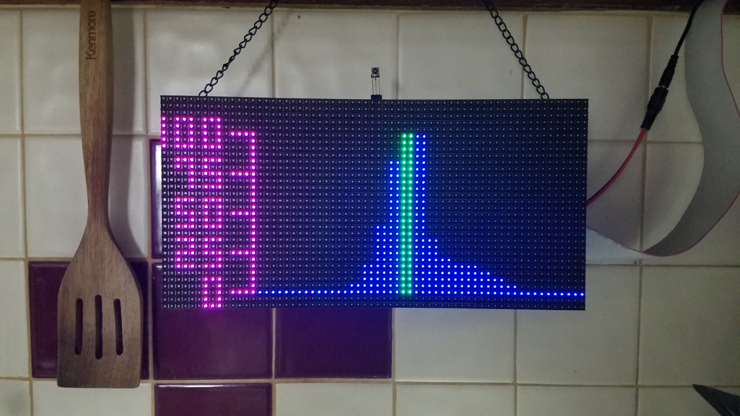 Raspberry Pi RGB LED Panel Weather Project